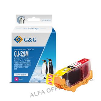  G&G kompatibilní ink s CLI526M, magenta, 8.4ml, NP-C-0526M, 4542B001, pro Canon 