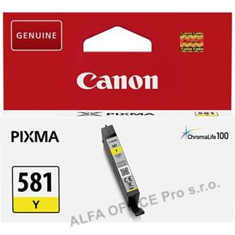 Canon originální ink CLI581 Y, yellow, 5,6ml, 2105C001, Canon PIXMA TR7550, TR8550, TS6150