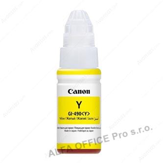 Canon originální ink GI-490 Y, yellow, 7000str., 70ml, 0666C001, Canon PIXMA G1400, G2400,