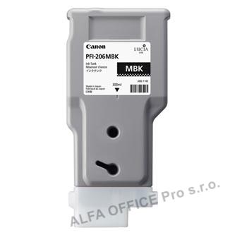 Canon originální ink PFI-206MBK, matte black, 300ml, 5302B001, Canon iPF-6400,iPF-6450