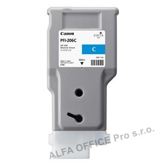 Canon originální ink PFI-206C, cyan, 300ml, 5304B001, Canon iPF-6400,iPF-6450