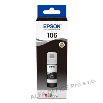 Epson originální ink C13T00R140, 106, black, 70ml, Epson EcoTank ET-7700, ET-7750 Express 