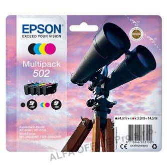Epson originální ink C13T02V64010, 502, T02V640, CMYK, 550str., 3x3.3/4.6ml, Epson XP-5100