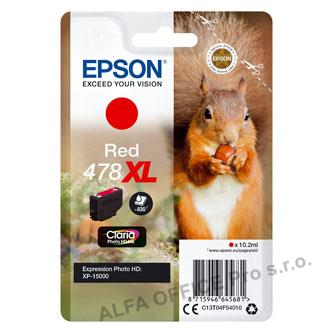 Epson originální ink C13T04F54010, 478XL, red, 10.2ml, Epson XP-15000