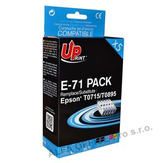 UPrint kompatibilní ink s C13T071, 2xblack/1xcyan/1xmagenta/1xyellow, 2x12 a 3x10ml, E-71 