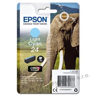 Epson originální ink C13T24254012, T2425, light cyan, 5,1ml, Epson