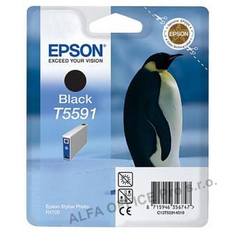 Epson originální ink C13T55914010, black, 13ml, Epson Stylus Photo RX700
