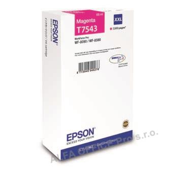 Epson originální ink C13T754340, T7543, XXL, magenta, 69ml, Epson WorkForce Pro WF-8090DW,