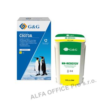  G&G kompatibilní ink s C9373A, yellow, NH-RC9373Y, pro HP Designjet T1100, T770 