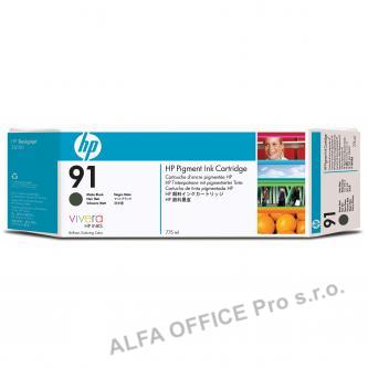 HP originální ink C9464A, HP 91, matte black, 775ml, HP Designjet Z6100