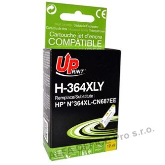 UPrint kompatibilní ink s CB325EE, CN687EE, HP 364XL, yellow, 12ml, H-364XLY, pro HP Photo