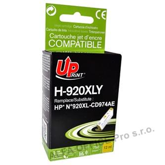 UPrint kompatibilní ink s CD974AE, HP 920XL, yellow, 12ml, H-920-XL, pro HP Officejet