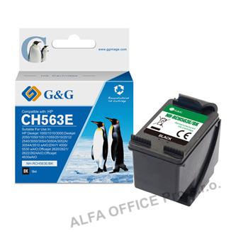  G&G kompatibilní ink s CH563EE, black, 18ml, ml NH-RC563BK, pro HP Deskjet 1000, 