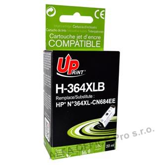 UPrint kompatibilní ink s CN684EE, HP 364XL, black, 20ml, H-364XLB, pro HP Photosmart e-Al