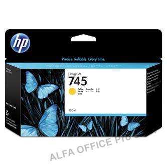 HP originální ink F9J96A, HP 745, yellow, 130ml, HP DesignJet HD Pro MFP, DesignJet Z2600,