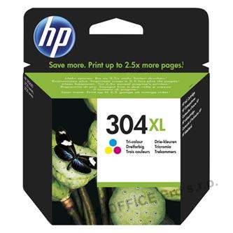 HP originální ink N9K07AE, HP 304XL, Tri-color, blistr, 300str., 7ml, HP DeskJet 2620,2630