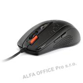 A4tech Myš F5, 3000DPI, optická, 7tl., 1 kolečko, drátová USB, černá, herní, V-T 