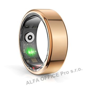 Smart RING zlatý, měření tlaku, srdeč. tepu,monitoring spánku, 10, Powerton