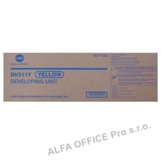 Konica Minolta originální Developer A0XV08D, DV-311Y, yellow, 115000str., Konica Minolta B