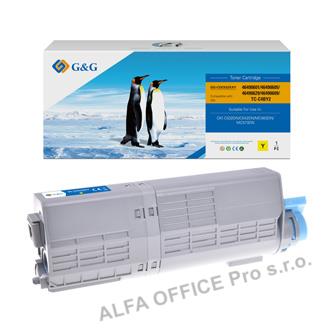  G&G kompatibilní toner s 46490605, yellow, NT-COC532XXY, pro OKI C532DN, C542DN, 
