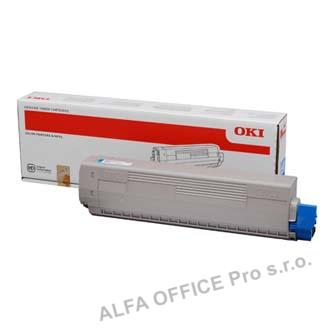 OKI originální toner 44844507, cyan, 10000str., OKI C831, 841