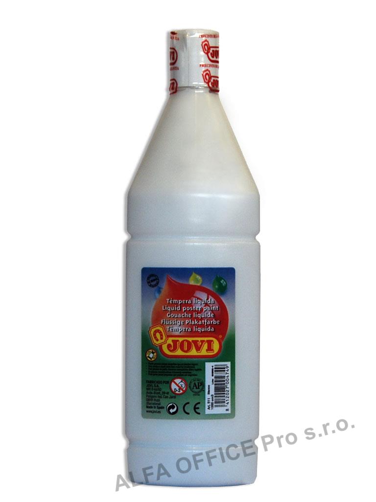 Tekuté temperové barvy JOVI PREMIUM v lahvi - 1000 ml / bílá