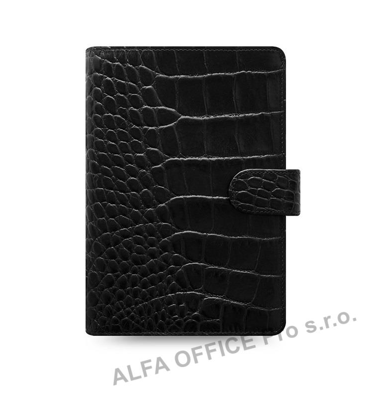 Filofax Classic Croc A6 osobní týdenní černá