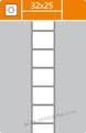 Etikety pro termotransferové tiskárny - 32 x 25 mm / 3000 etiket na kotouči