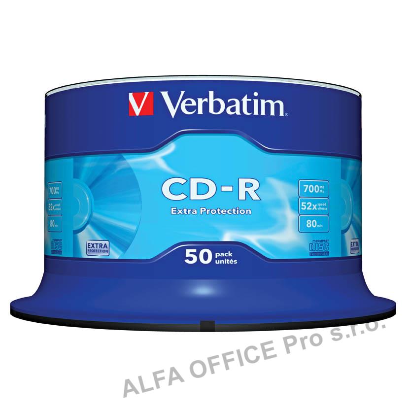 Verbatim CD-R 700 MB - 52x / bez krabiček Spindle / 50 ks