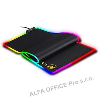 Podložka pod myš GX-Pad 800S RGB, herní, černá, 800*300 mm, 3 mm, Genius, podsví