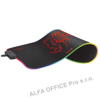 RGB Podložka pod myš, MG8, herní, černá, 350 x 250 mm, 3 mm, Marvo, RGB podsvíce